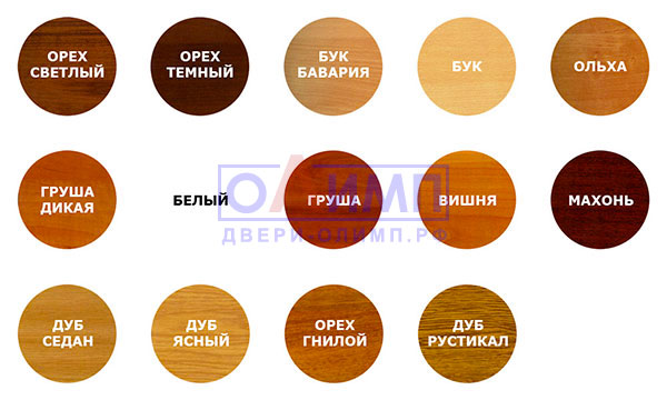 Варианты цвета и фактуры ламината